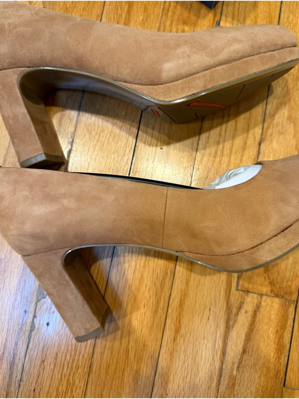 Tan suede shoes